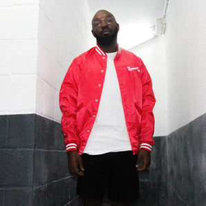 Obey X Warrior Satin Baseball Jacket