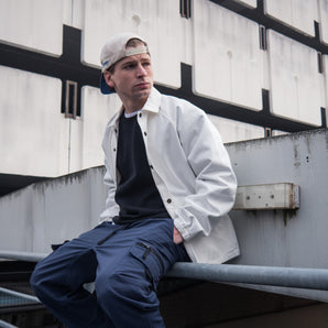 Supreme Antihero Snap Front Twill Jacket White